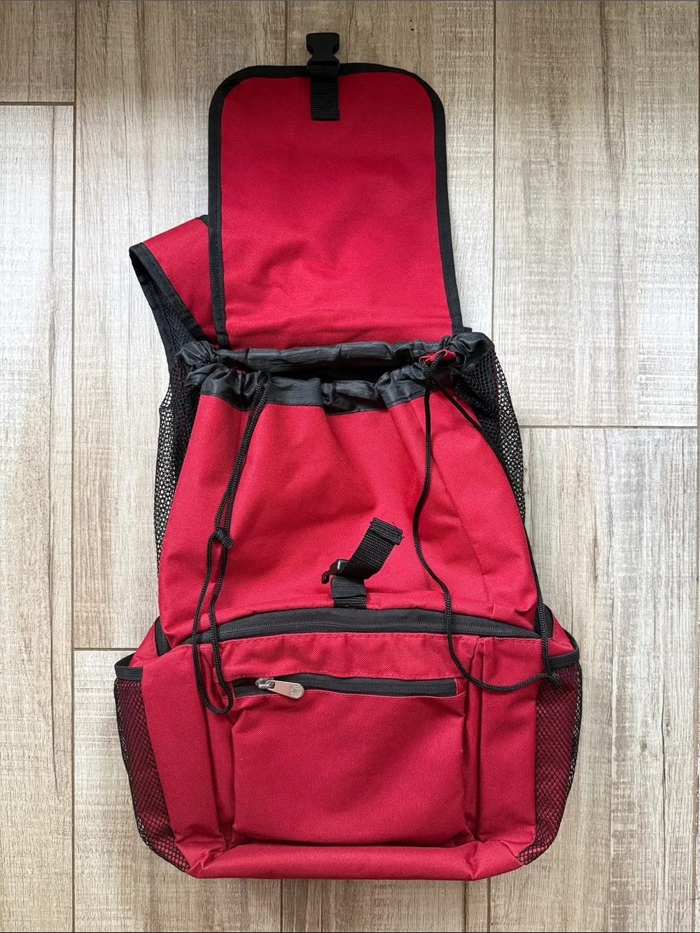 ONIVA Picnic Time Red Backpack Cooler Dual Compartment Insulated Bag